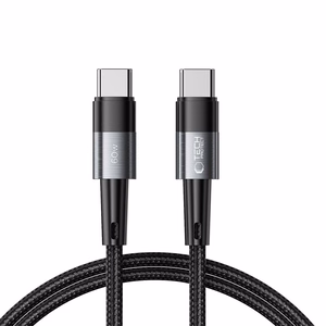 Tech-Protect UltraBoost USB-C / USB-C PD kabelis 60W 3A 1m - pelēks