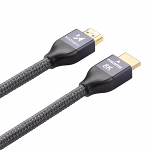 Kabelis (m) HDMI 2.1 8K 60 Hz 48 Gbps / 4K 120 Hz / 2K 144 Hz 2 m sudrabains (m) (WHDMI-20)