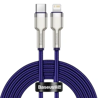 Baseus kabelis Cafule Metal PD USB-C - Lightning 2,0 m violets 20W