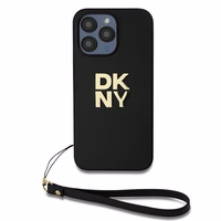 DKNY Viedtālruņa apvalks ar siksniņu un logotipu iPhone 14 Pro - melns