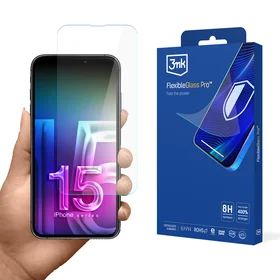 Hibrīdais stikls 3mk FlexibleGlass Pro v2.0 Apple iPhone 15