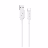 Dudao L2sL USB-A - Lightning 6A kabelis 1,2 m - balts
