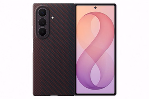 Samsung Galaxy Z Fold8 Ultra aramīda šķiedras magnētiskais vāciņš ar 2 pretatspīduma plēvēm, violets