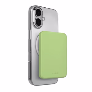 Puro 4200mAh Ультратонкий Внешний аккумулятор совместимый с MagSafe USB-C - зелёный