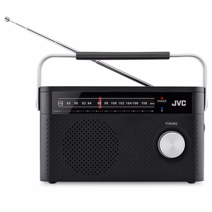 JVC RA-E315B – pārnēsājams radio, melns