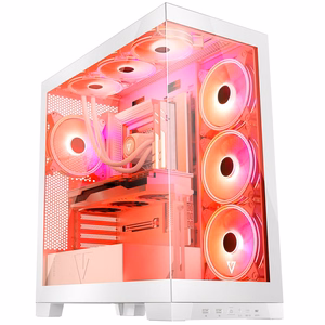 Modecom Volcano SPACE APEX ARGB MIDI Midi Tower balts datora korpuss