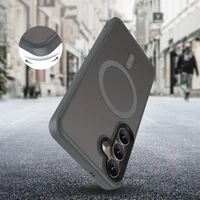 Tech-Protect MagMat Magnētiskais viedtālruņa apvalks Samsung Galaxy S25 - caurspīdīgs pelēks