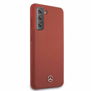 Mercedes Silikona Line apvalks Samsung Galaxy S21+ sarkans