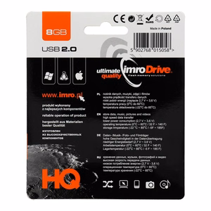 IMRO zibatmiņas disks AXIS 8GB USB2.0
