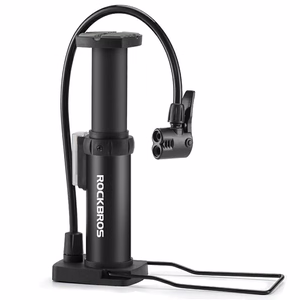 Rockbros 4522L īpaši viegls kājas velosipēda pumpis – melns