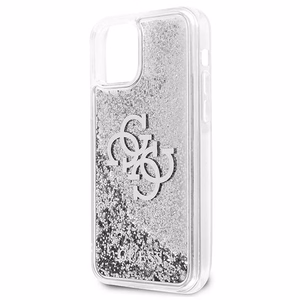 Guess GUHCP12LLG4GSI iPhone 12 Pro Max 6.7" silver/silver hardcase 4G Big Liquid Glitter