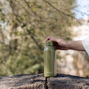 Quokka Solid nerūsējošā tērauda termopudele, 510 ml, Olive Green
