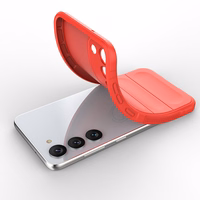 Magic Shield viedtālruņa apvalks Samsung Galaxy S23+ elastīgs bruņots pārsegs sarkans