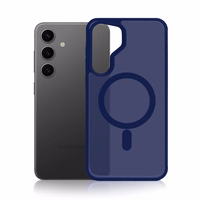 3mk Smoke MagCase futrālis Samsung Galaxy S25 - Zils - caurspīdīgs