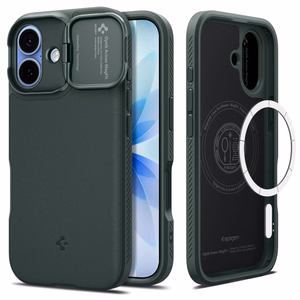 Spigen Optik Armor Magnētiskais viedtālruņa apvalks iPhone 17 - zaļa