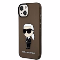 Karl Lagerfeld Ikonik Karl viedtālruņa apvalks iPhone 14 Plus - melns