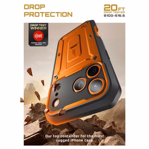 Supcase Unicorn Beetle Pro maciņš iPhone 17 Pro Max oranžs