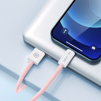 Blavec Kabelis Candy pīnīts - USB uz Lightning - 2,4A 2 metres Apple CarPlay (CCA-UL24P20) rozā