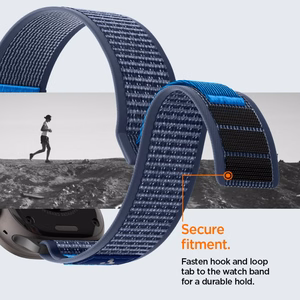 Spigen Athlex Air 2 siksniņa Apple Watch 8 / 9 / 10 / 11 / SE / Ultra (44 / 45 / 46 / 49 mm) tumši zila