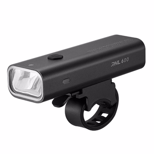 Rockbros RHL600 priekšējais velosipēda lukturis 600lm 2600mAh IPX6 - melns