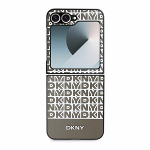 DKNY Viedtālruņa apvalks Samsung Galaxy Z Flip6 ar apakšējā joslu dizainu – brūns
