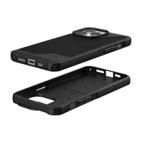 UAG Metropolis LT Magnētiskais viedtālruņa apvalks iPhone 15 Pro Max - melns kevlar
