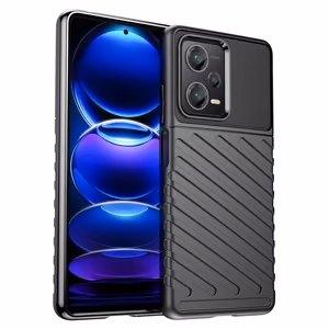 Thunder Case case for Xiaomi Redmi Note 12 Pro+ silicone armor case black