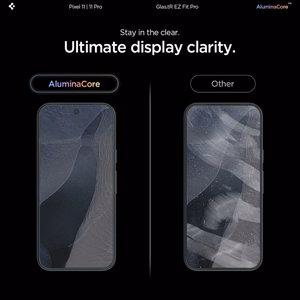 Spigen Glas.tR EZ Fit Pro AC 2-Pack rūdīto aizsargstiklu komplekts Google Pixel 11 / 11 Pro tālruņiem (2 gab.)