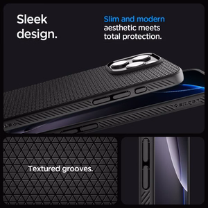 Spigen Liquid Air viedtālruņa apvalks iPhone 16 Pro Max - melns