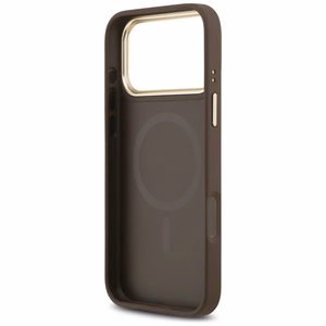 Guess 4G Stripe Magnētiskais viedtālruņa apvalks iPhone 17 Pro Max - brūna