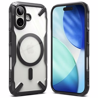 Ringke Fusion X magnētiskais MagSafe apvalks iPhone 17 - melns