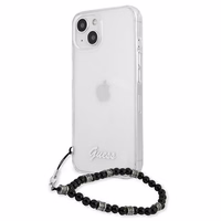 Guess GUHCP13MKPSBK iPhone 13 6.1" Caurspīdīgs cietais apvalks Melnais Pērle