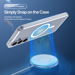 Ar MagSafe saderīgs DUX DUCIS CLIN MAG maciņš SAMSUNG S26 FE, caurspīdīgs