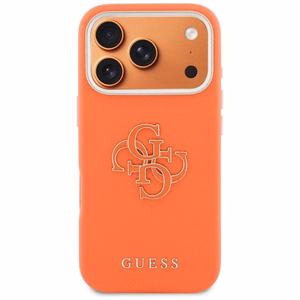 Guess FW Resin logo korpuss iPhone 17 Pro - oranžs