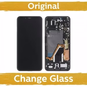 LCD displejs Google Pixel 4 XL Melns ar rāmi (Atjaunots: Ķīna)
