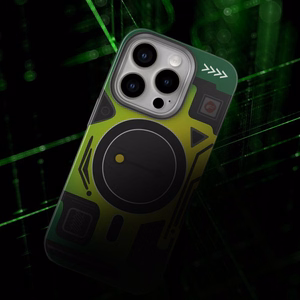 Case for iPhone 16 PRO Forcell F-Protect Levels Dual Layer 4D technology compatible with Military Drop-Test cyber green