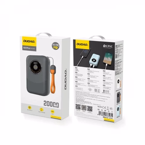 Portatīvais lādētājs Dudao K21Pro Mini pelēks 20000mAh 22.5W (PD / QC3.0)