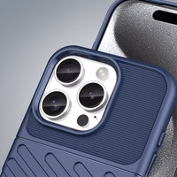 Thunder silikona viedtālruņa apvalks iPhone 16 Pro Max - zils