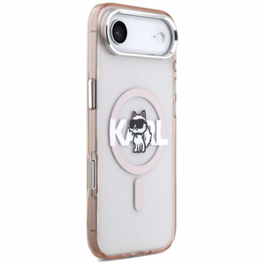 Karl Lagerfeld IML Choupette Sketch Logo MagSafe viedtālruņa apvalks iPhone 17 Air - rozā