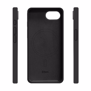 Etteri Silikona Mag maciņš for iPhone 16e / 17e melns