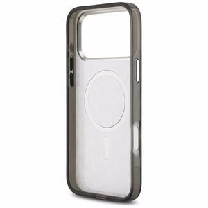 Karl Lagerfeld IML Leoparda raksts Magnētiskais viedtālruņa apvalks iPhone 17 Pro Max - melns