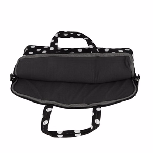 Wonder Portatīvais maciņš datoram 15–16 collas melns polka-dot raksts