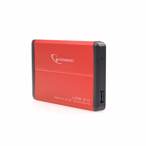 Gembird EE2-U3S-2-R 2.5" HDD korpuss sarkans