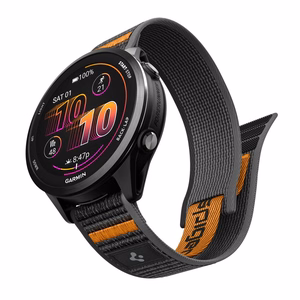 Spigen Athlex Airna Garmin Quick Release 22 mm siksniņa, melna un oranža