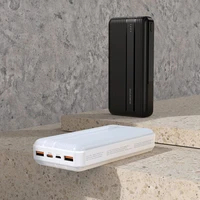 Ārējā baterija Power Bank Borofone BJ9 AType-C PD+Quick Charge 3.0 (3A) 20000mAh balta