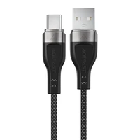 Acefast C11-04 USB-A - USB-C 3A kabelis 1.2m magnētiskais pīts - melns