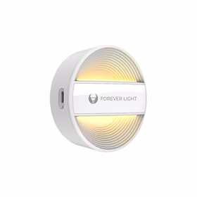 LED Night Lampa round PURE FLC-20 ALMA PIR balts 500mAh Forever Light