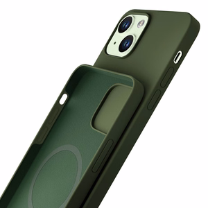 3mk Hardy Silicone MagApvalks iPhone 15 Plus - zaļš
