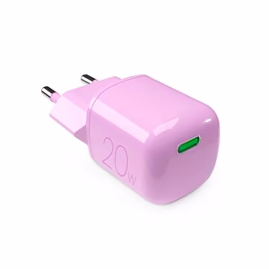 Puro 20W GaN USB-C sienas lādētājs - rozā