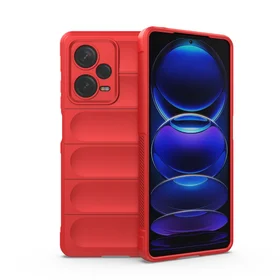 Viedtālruņa apvalks Magic Shield Xiaomi Redmi Note 12 Pro+ elastīgs aizsargs - sarkans